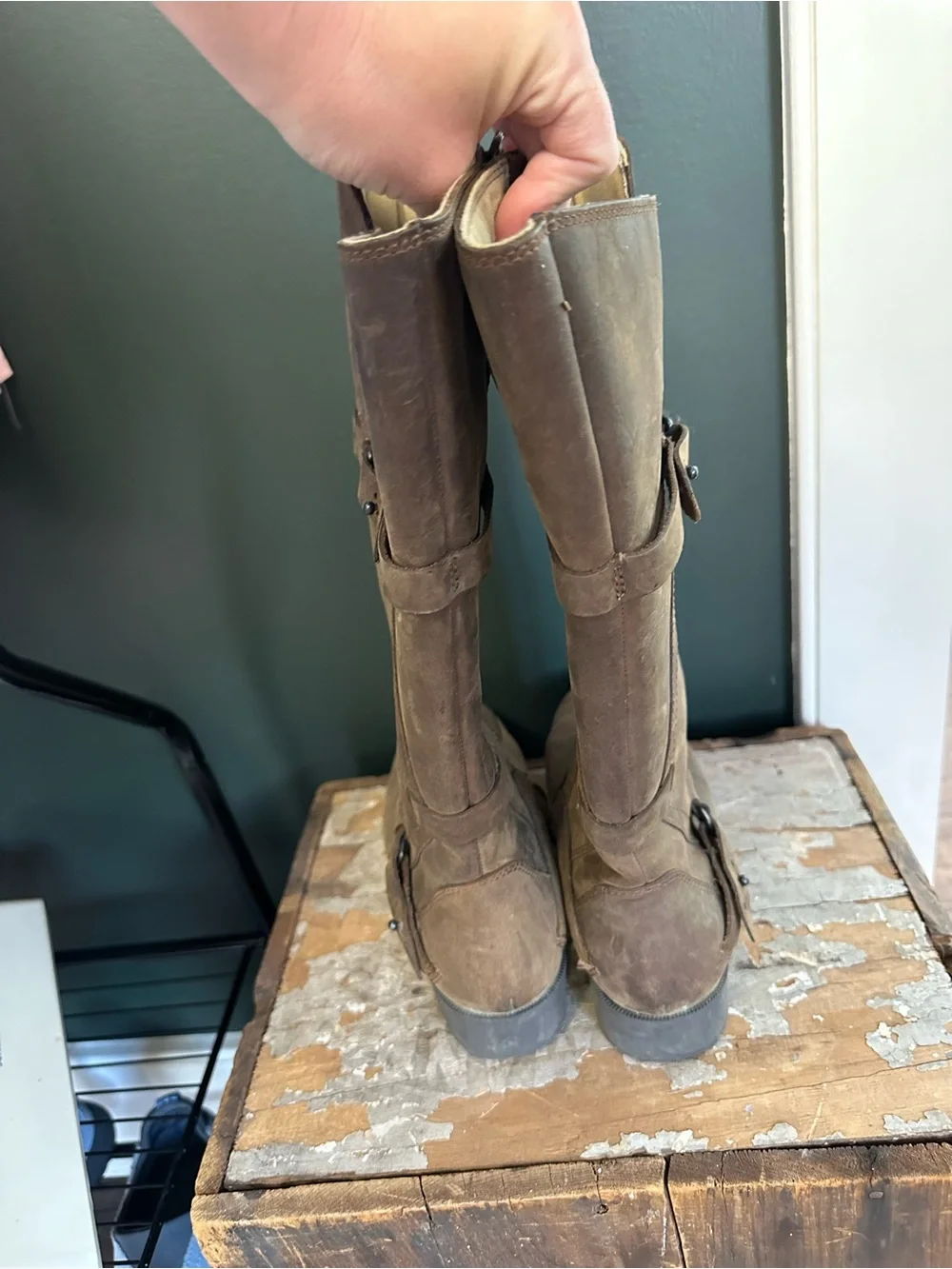 Teva Women's Tall Brown Suede Riding Boots